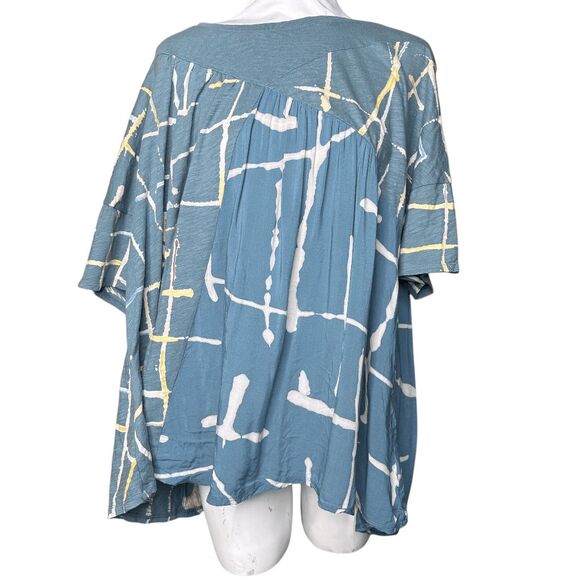 Anthro Akemi & Kin light streaks swing top  L - Picture 2 of 8